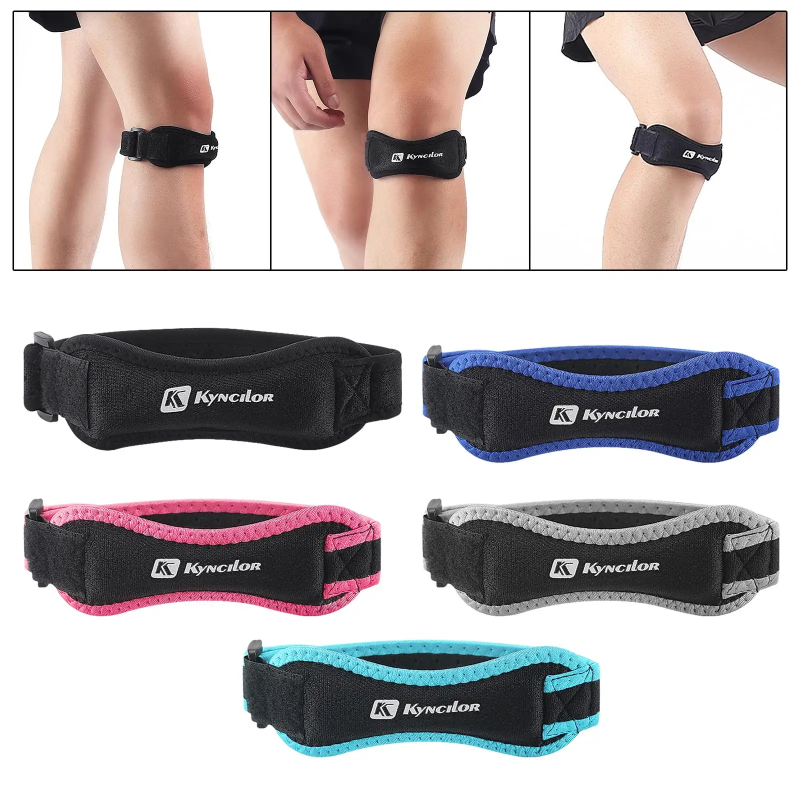 Patella Strap Adjustable Knee Pad Support with EVA Pad Fitness Equipment Patella
