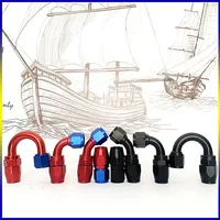 CPE 2ชิ้น AN6 AN4 AN8 AN10 AN12หมุนสีดำท่อน้ำมันเชื้อเพลิงสายโคมไฟท่อน้ำมันเชื้อเพลิงปลายท่อนำกลับมาใช้ใหม่ได้0/45/90/180องศา 2