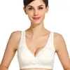 Maternity Breastfeeding Bra Wireless Vest Cross-type Nursing Bras Cotton Cloth Anti-spill Breast Feeding Bra 2