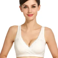 Maternity Breastfeeding Bra Wireless Vest Cross-type Nursing Bras Cotton Cloth Anti-spill Breast Feeding Bra 2