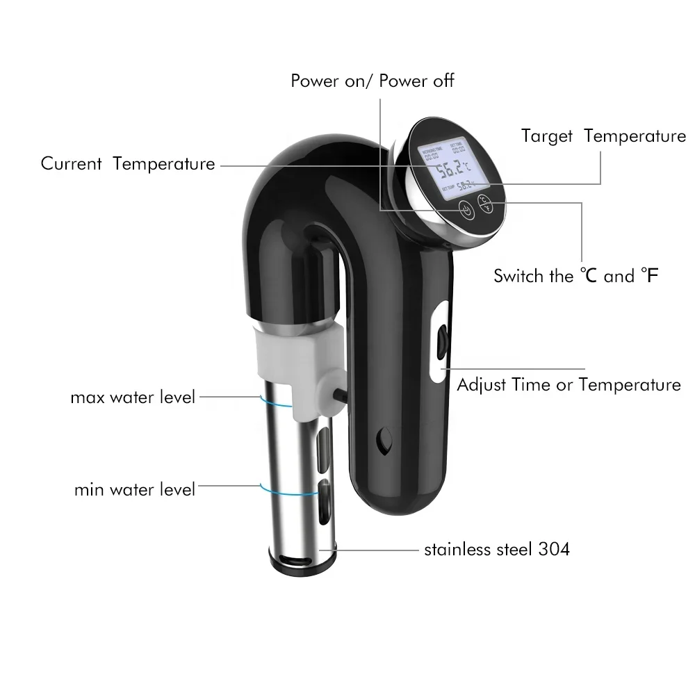 Sous Vide Immersion Circulator Digital Timer slow cooker 5