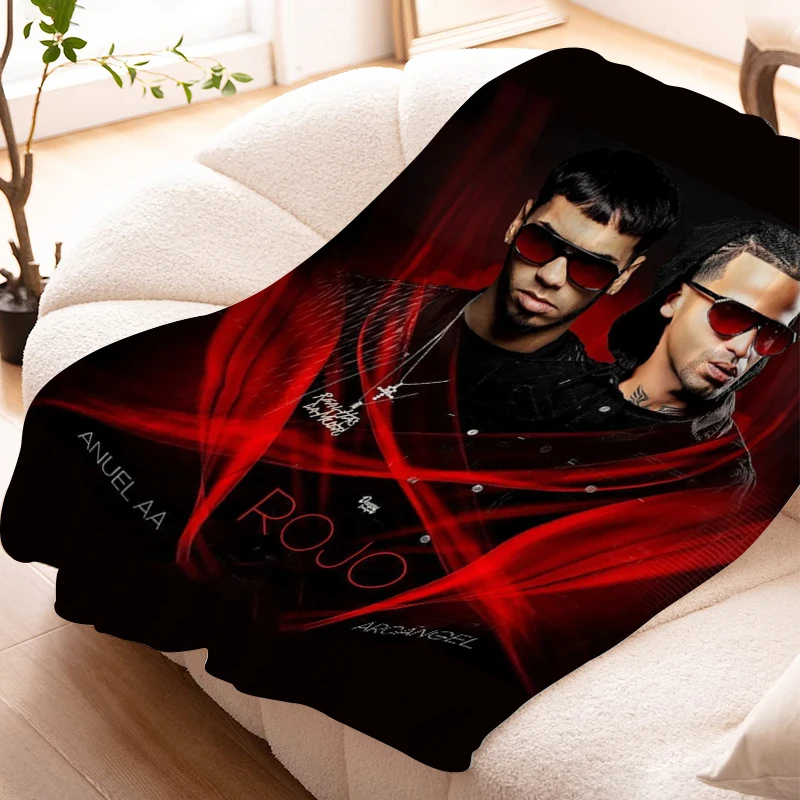 

Flannel Blanket Sofa A-Anuel AA Warm Knee Bed Fleece Camping Nap Fluffy Soft Blankets for Winter King Size Microfiber Bedding