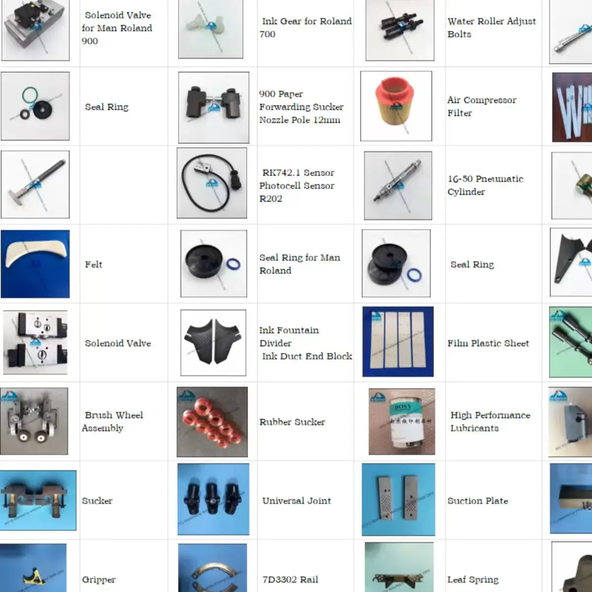 하이델베르그 CD102 XL105 SM102 SM74 인쇄기계 예비 부품용 석션 코어 플런저