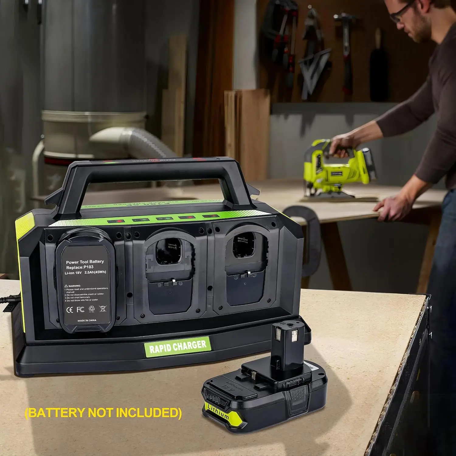 Charging Station Ryobi Charger 18V ONE+ 6-PORT FAST CHARGER