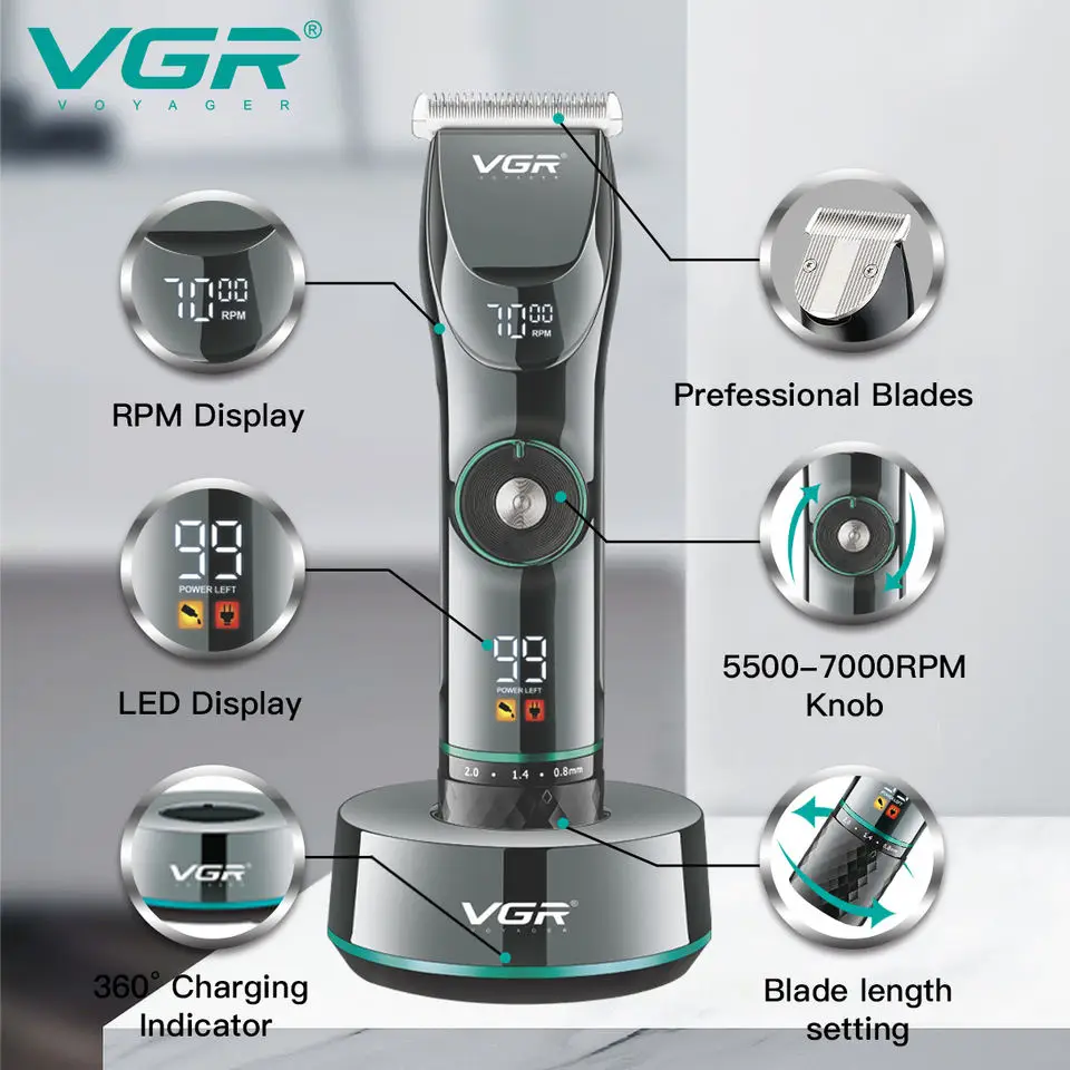 Professional Replacement Head Precision Blades Set For VGR V-256 Model Hair Clipper Trimmer barber hair clipper blade electric shaver blades