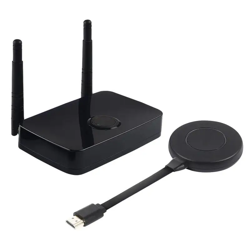 Video Transmission Kit Wireless Transmitter And Receiver Extender Kit Wireless Display Dongle 1080P 60Hz Output With Interface measy air mini 200m 656ft 2 4ghz 5ghz wireless wifi hd audio video extender transmitter sender receiver kit with ir loop out