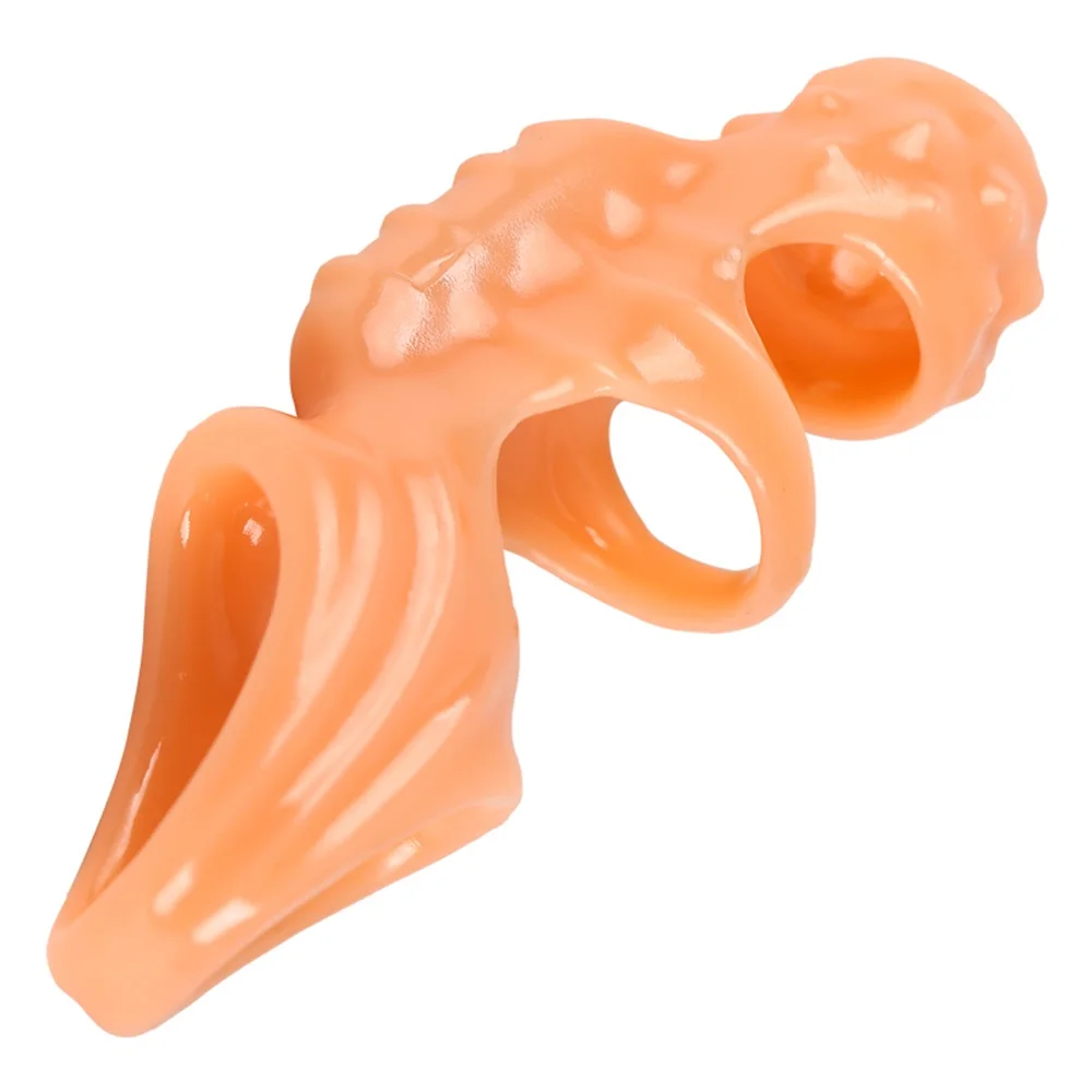 Delay Male Ejaculation Sleeve Vibrating Ring G-spot Stimulator_voghion.com