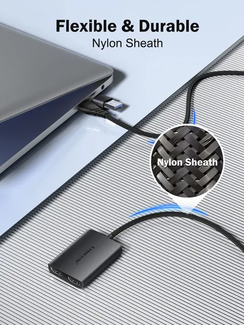 Docking Station Lemorele USB-C To Dual HDMI Adapter 4K 30Hz Multi