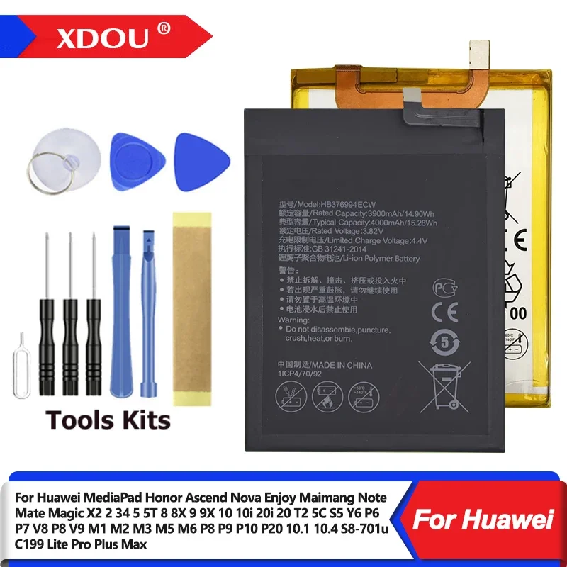 Batteria-per-Huawei-MediaPad-Honor-Ascend-Nova-Note-Magic-2-5-8-9-10-X2 ...