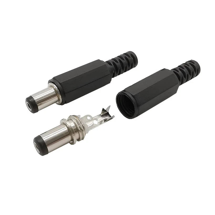 10Pcs DC Power Jack Plug Connectors - 5.5mm X 2.5mm Male Female Set for DIY Electric Projects and Charging Adapters Description Image.This Product Can Be Found With The Tag Names 55mm x 21mm dc power cable female connector plug, 55mm x 21mm female male dc power connector jack