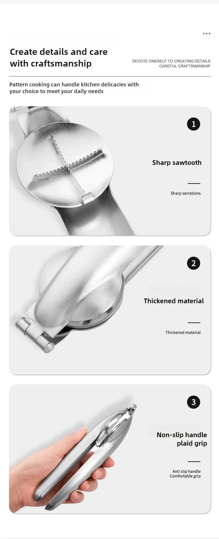 2025 Stainless Steel Chestnut Opener, Cross Shaped Chestnut, Household Multifunctional Peeling Tool, Chestnut Clip, Walnut Clip