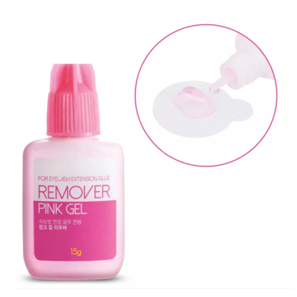 Korea Remover Liquid for Eyelash Extensions Glue Clear Gel Cleaner False Lash Removal Liquid 15g
