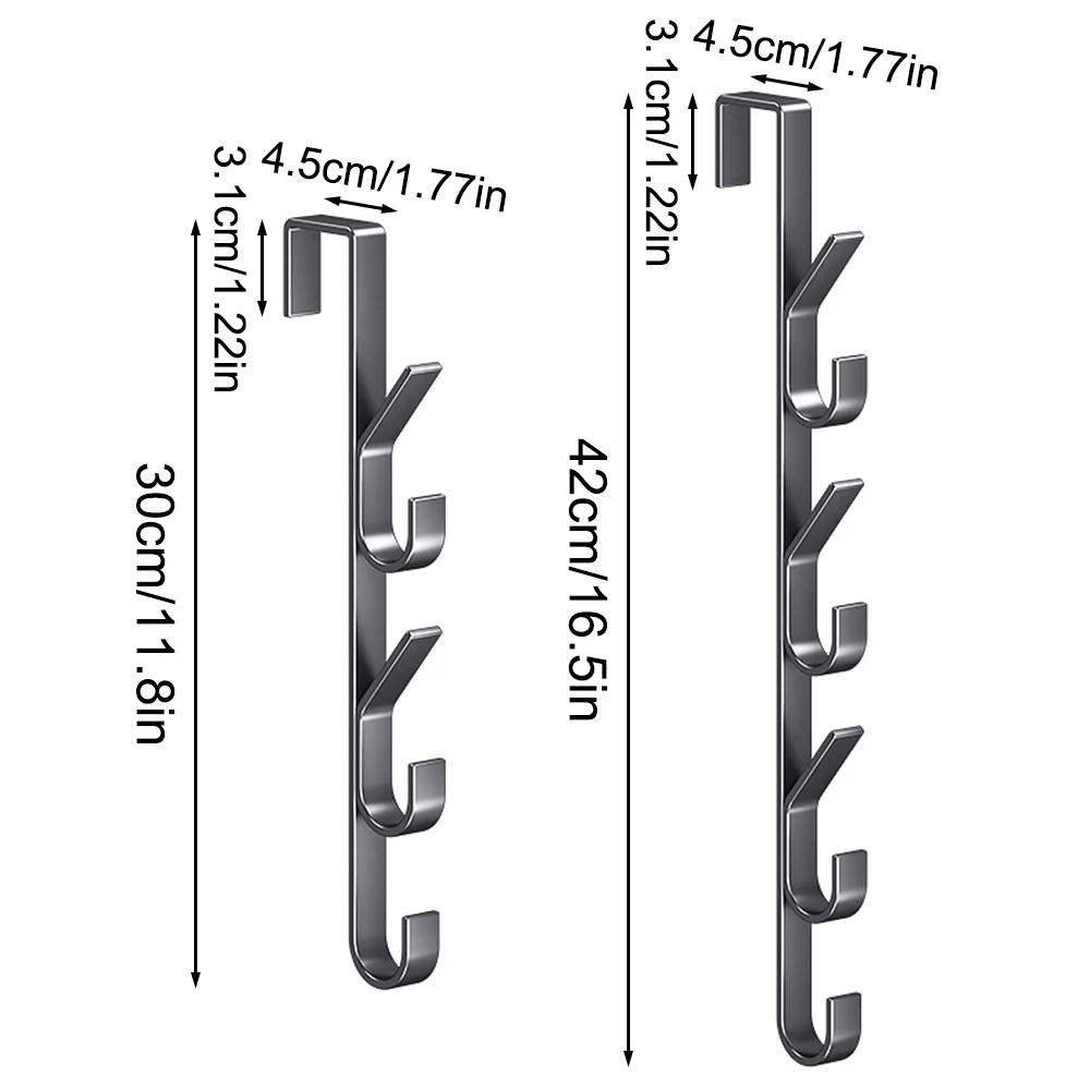 Door Hook Strong Metal Coat Rack Suitable for Clothes Hats and Bags Space Saving Design Suitable for Bedroom