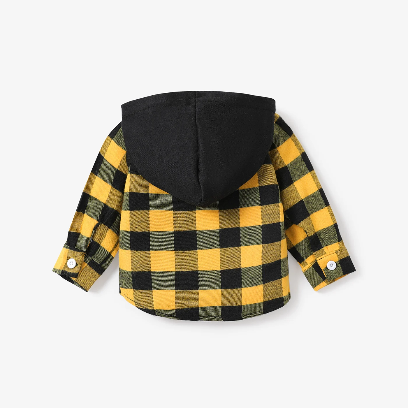 PatPat Baby Boy Classic Grid Hooded Top