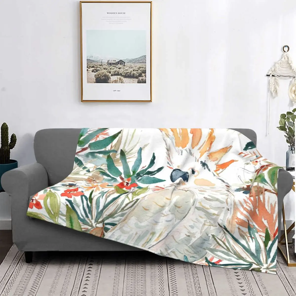 Clementine The Citron-Crested 2 Copriletto Sul Letto Copriletto Da Spiaggia Coperta King Size