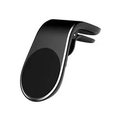Universal Magnetic Car Phone Holder & Stand Clip Mount (Black)
