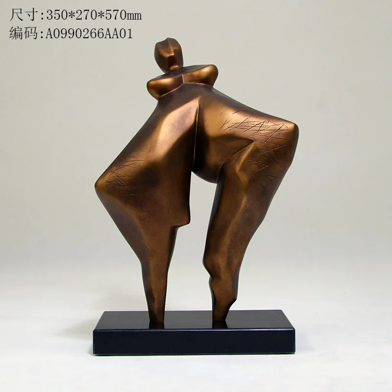 

Modern abstract figure sculpture. Home accessories Hotel model room villa decoration.