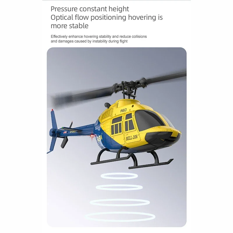 RC ERA A60 Rc Plane Helicopter 2.4G 6-Aixs Gyroscope 6ch Altitude Hold Optical Flow Bell 206 Mini Remote Control Helicopter Toys - 3