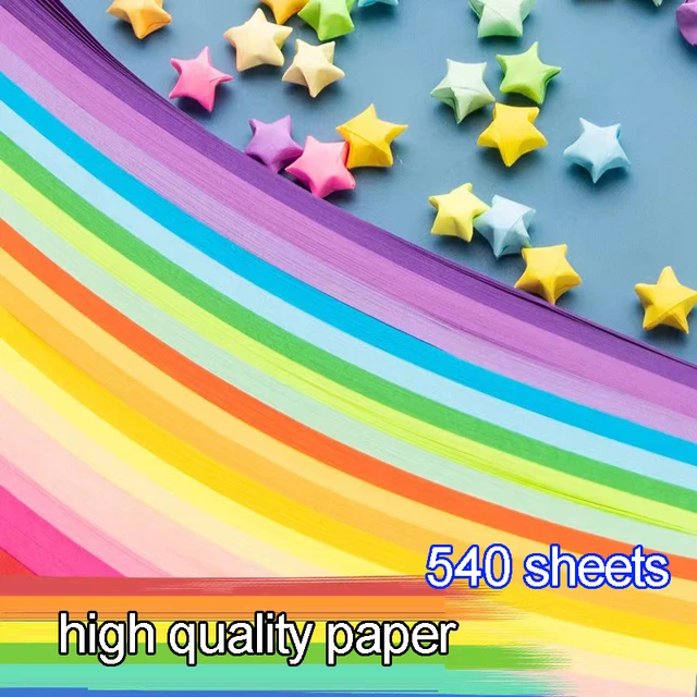 Origami Stars Paper Folding Strips  Origami Star Paper Strips Bulk - 540  Sheets - Aliexpress