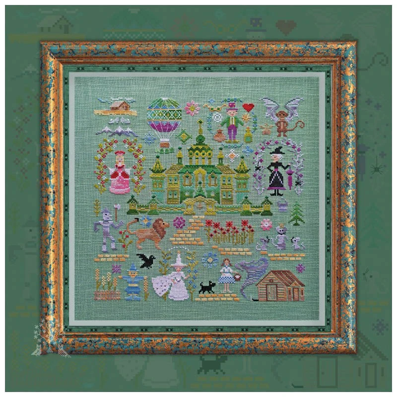 Gold Series Counted Cross Stitch Kits Embroidered Home Decoration The Emerald City