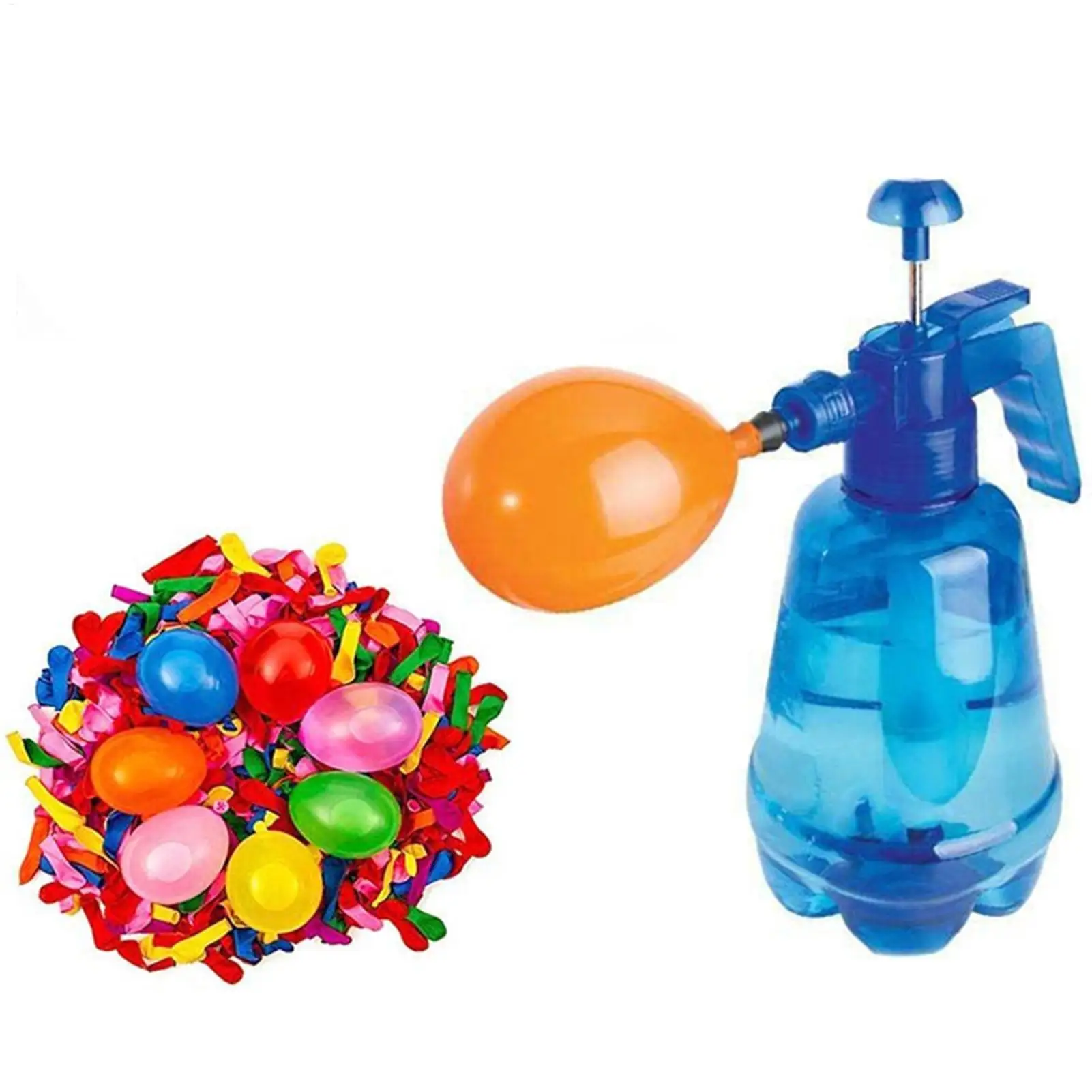Water Filler Kit Water Fight Easy-to-Use Balloon Inflator Comes with 500 Water Balloons for Outdoor Fun Large Capacity