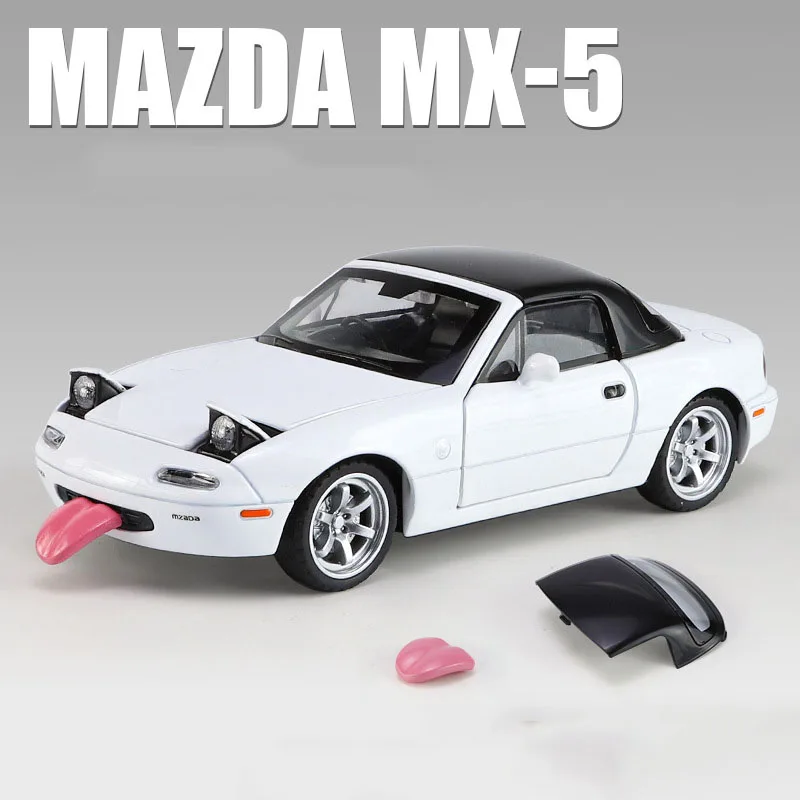 1/32 Scale MX5 Alloy Model High Simulation with Tongue Sport Car