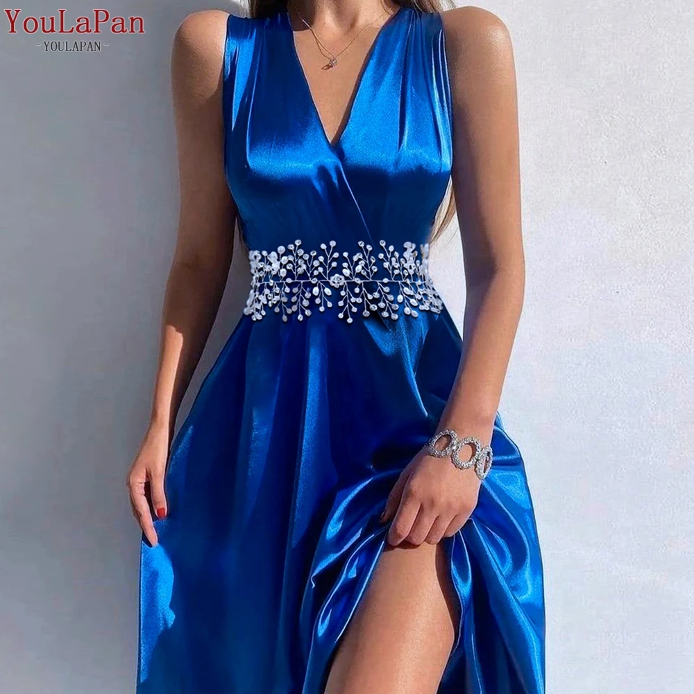 Crystal Wedding Belt for Women Rhinestones Belt Freshwater Pearl Handmade Wedding Waistband Dress