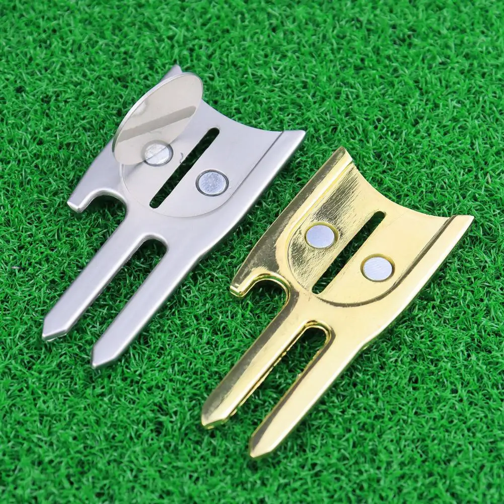 

Golf Divot Tool 6 in 1 Magnetic Golf Mark Training Aid Compact Multi Purpose Golf Divot Repair Tool for Golf Course