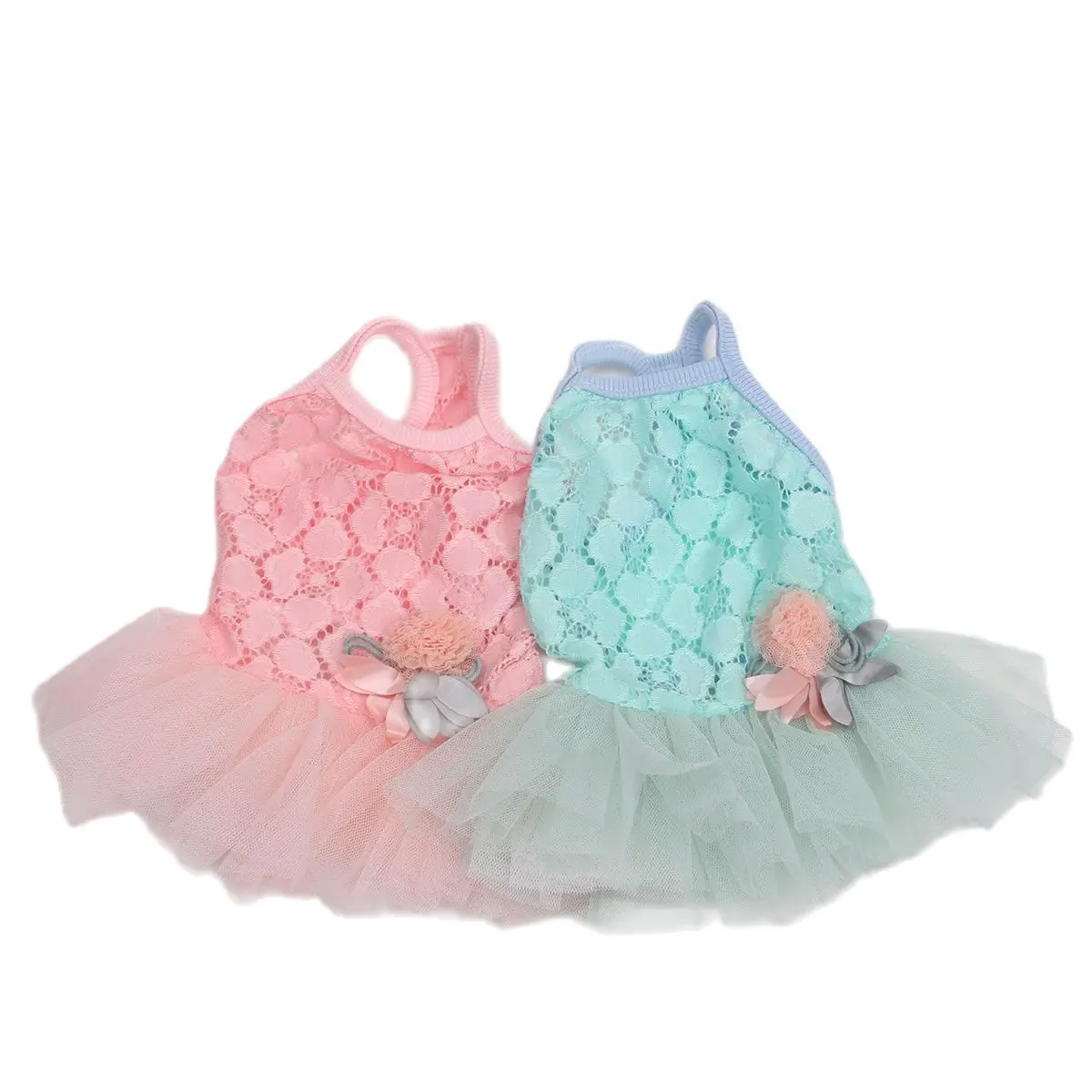 Spring Design Specifications New Princess Dog Cat Dress Hollow Flower Design Pet Puppy Spring/Summer ...