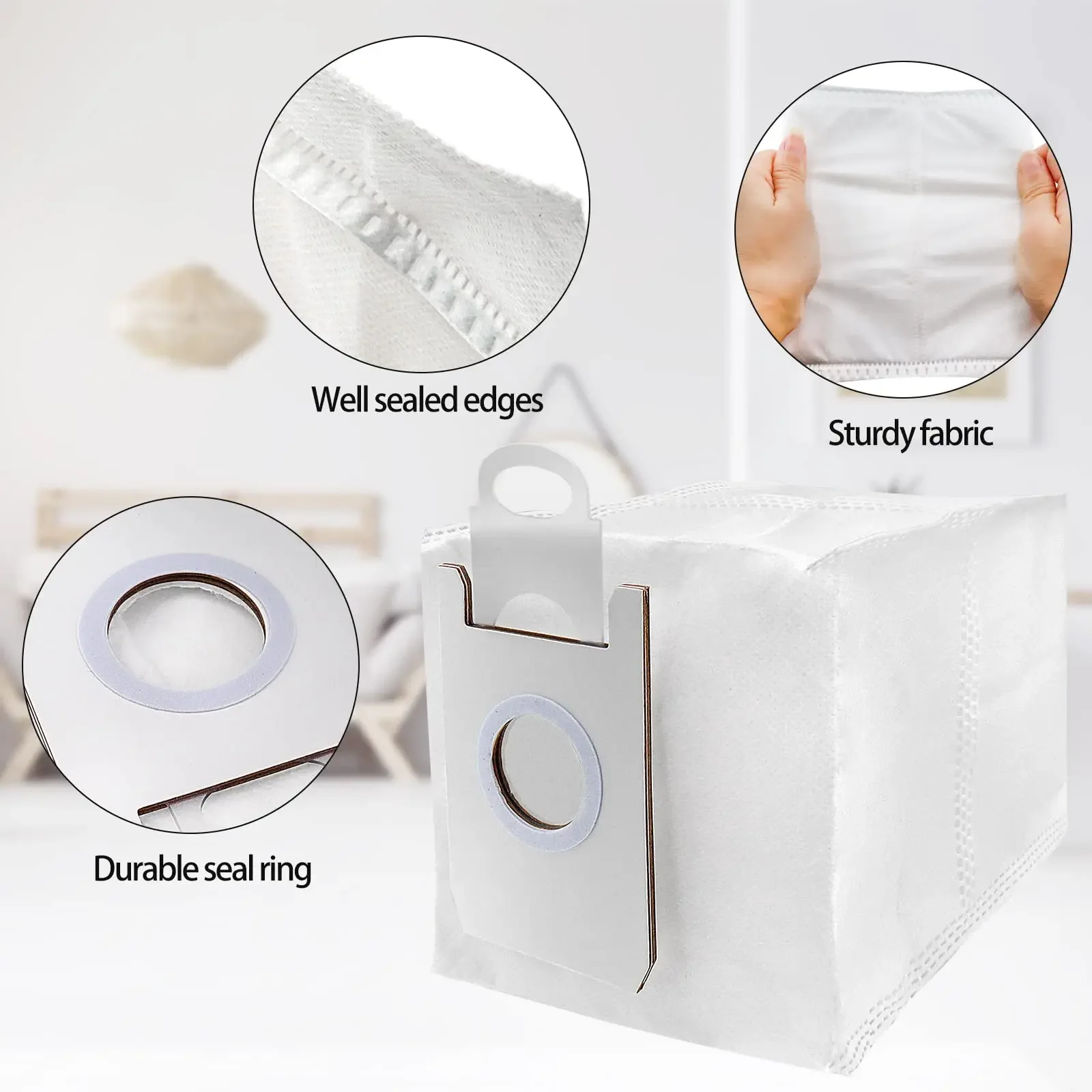 Cecotec Conga 2290 먼지 봉투 예비 부품 더러운 가방 쓰레기 봉투 로봇 교체 액세서리 용 진공 청소기 가방