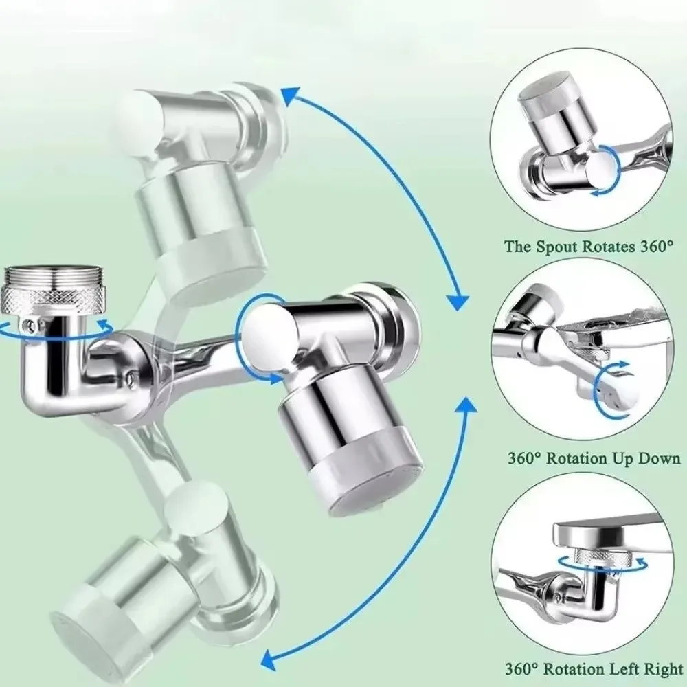 Alloy Water Saving Faucet Extender Sprayer Head with 2 Mode