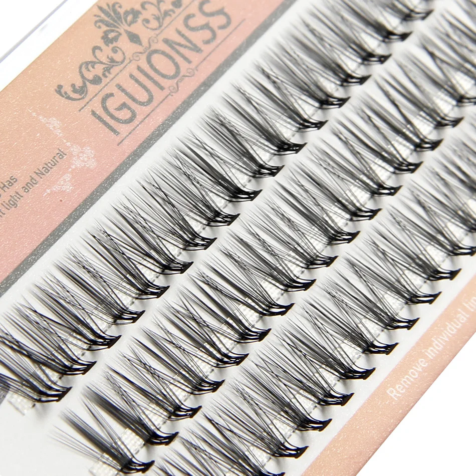 Iguionss 30d L Curl Super Cluster Eyelash Extension Natural Individual  Lashes Silk Eyelash Extension Supplies - False Eyelashes - AliExpress