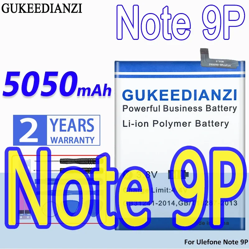 

High Capacity GUKEEDIANZI Battery 5050mAh for Ulefone Note 9P Note9P