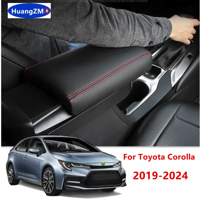 Auto Armsteun Hoess voor Toyota Corolla Cross XG10 2021 2022 2023 2024 2025 Auto Armsteun Box Cover Memory Foam Console Auto Armsteun Pad,A