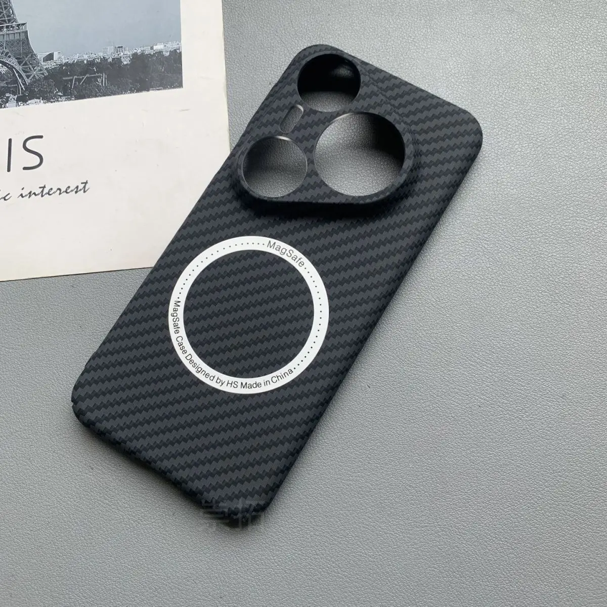 Premium Carbon Fiber Texture Magnetic Ultra-Thin Hard Case Cover