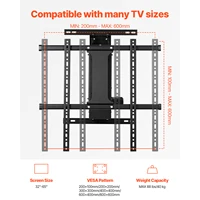 SucceBuy Motorized TV Wall Mount for 32 to 55/65/70 Inch Adjustable TV Mount Bracket w/ Max VESA 24 x 16/24 in Up to 88-132 lbs - Image 3