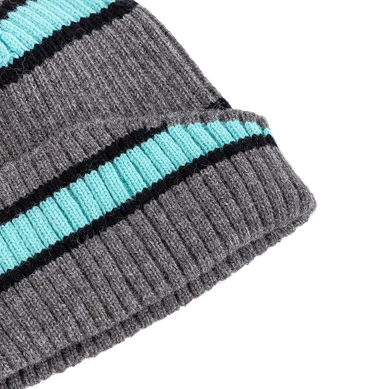 Unisex Kpop Style Winter Hats,Fashionable Beanie Hats For Young People, Couple Street Hats, Elegant Striped Design Knitted Hats