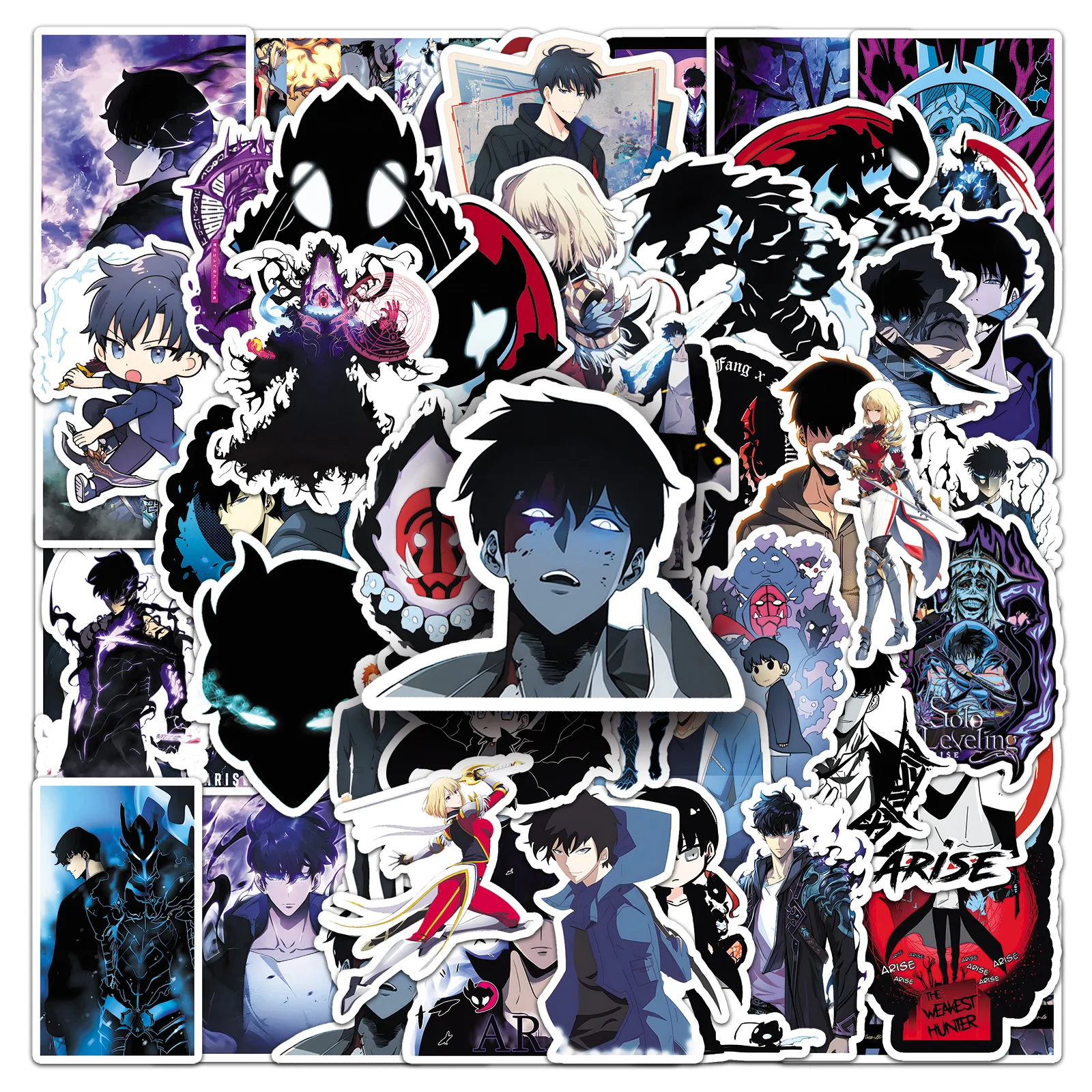 thumbnail image 2 of 50pcs Anime Stickers Waterproof Vinyl Stickers Decals For Laptops 2 of 10