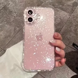 Luxury Silicone Bling Glitter Clear Shockproof Phone Case - Transparent Soft Cover - iPhone 15 Plus (TM - P0000)
