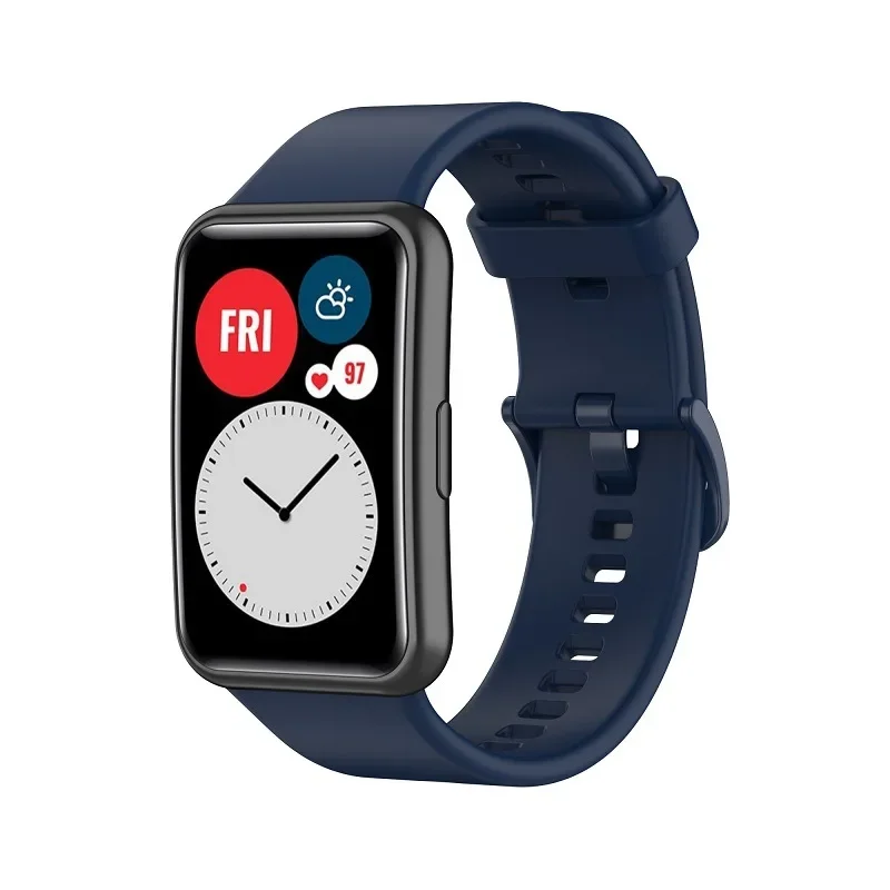 Silikon band für Huawei Uhr fit 1 Armband Smartwatch Zubehör Ersatz Armband Armband Correa Huawei Uhr fit 2021 Armband – Detail 3