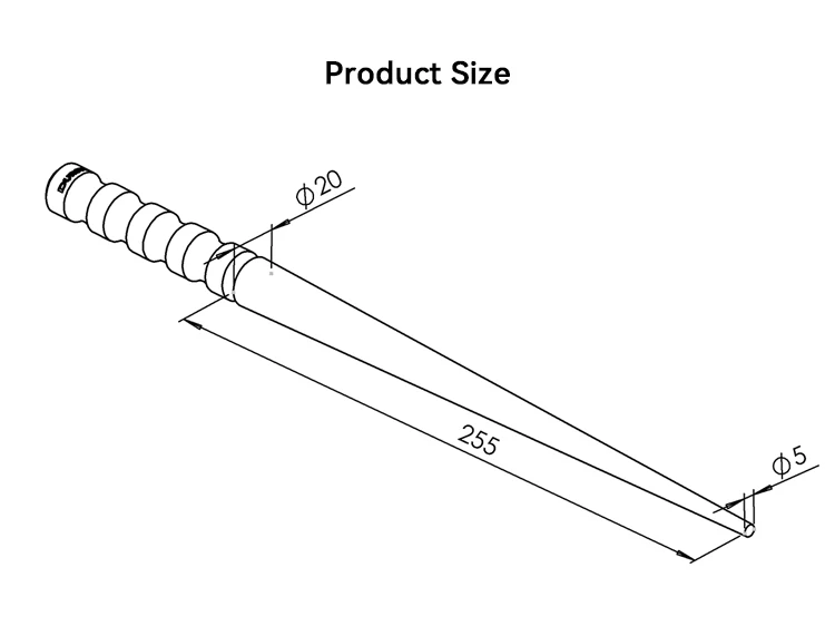 Durston 64HRC Gehärteter Stahl Runder Glatter Ringmandrel Triblet Schmuckherstellungswerkzeug Unmarkiert Konisch für Ringformung & Größenbestimmung – Detail 2