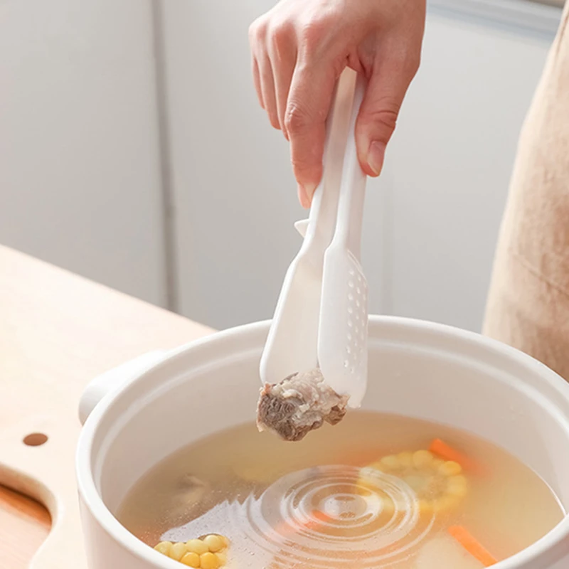 Two-in-One Kitchen Barbecue Food Tongs Steak Bread Clip Tableware Detachable Spoon Colander Home Cooking Accessories