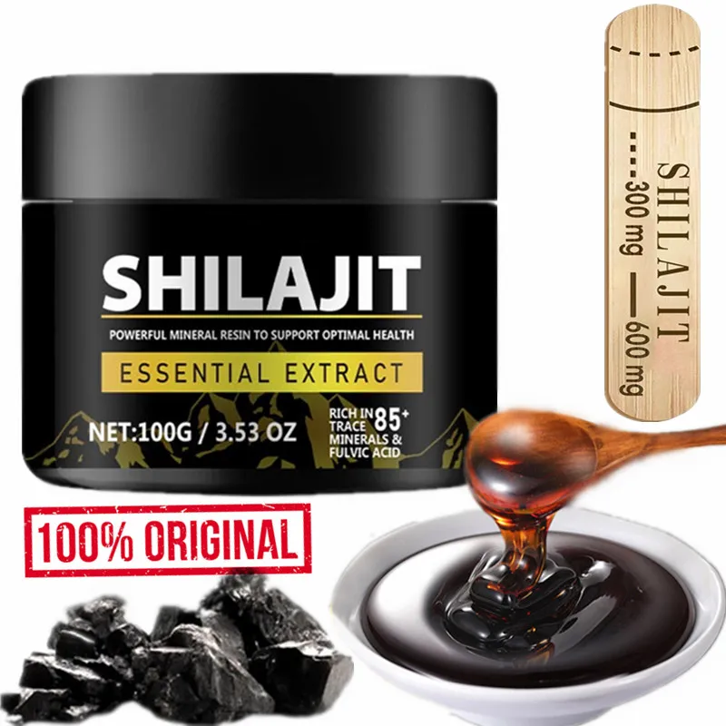 1000mg Pure Shilajit Resin Supplements shilajit resin supplements Mineral Supplements Himalaya Original with 85+ Trace Minerals Fulvic Acid for Beauty Health