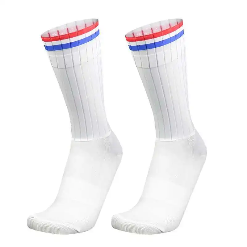1 paire Aero Bike Team cyclisme chaussettes Gel de silice antidérapant