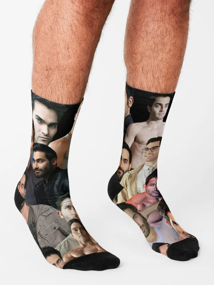 tyler hoechlin photo collage Socks happy socks Rugby hiking Socks Girl Men's