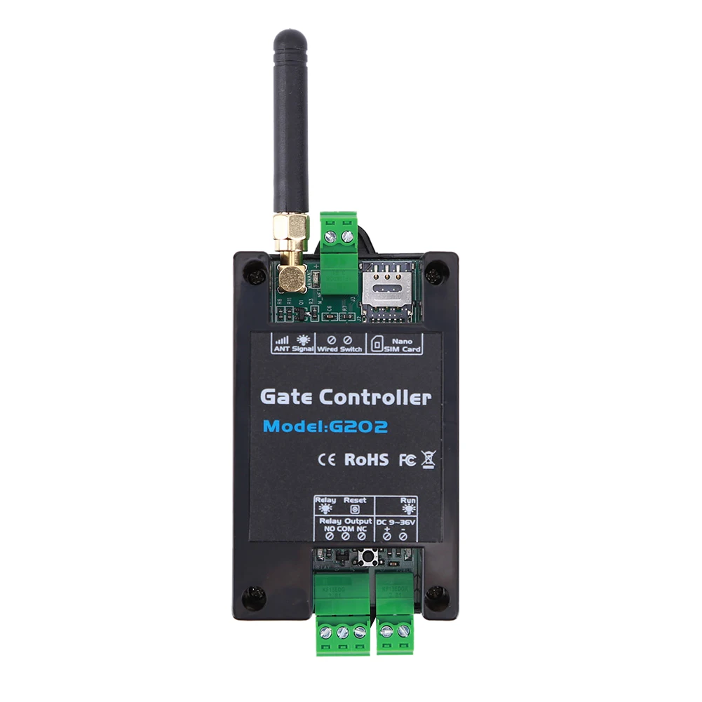 G202 GSM 게이트 오프너 WiFi 컨트롤러 GSM 원격 제어 게이트 오프너 액세서리 차고 문 셔터용 모바일 폰 4G 원격 제어기