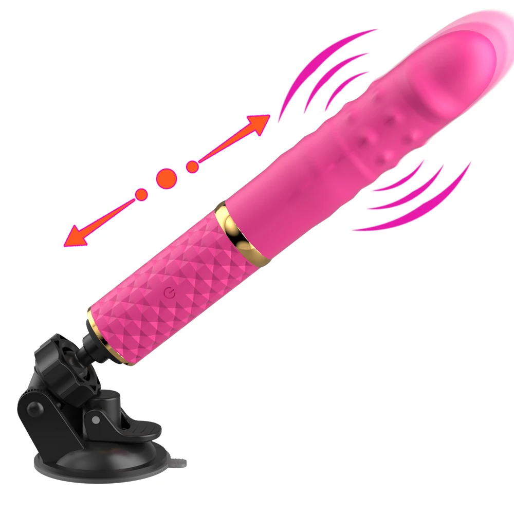 Automatic Telescopic Suction Cup Dildo
