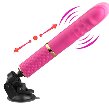 Automatic Telescopic Suction Cup Dildo