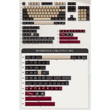  Maxkey Western World Keycaps ABS Material SA Profile Doubleshot 157 Keys Compatible With 61/63/67/68/84/87/104keys /HHKB Layouts 