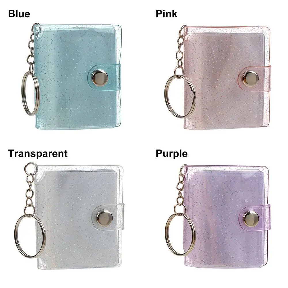 1PC Pockets Accessories Jewelry Key Chain Photos Holder for Photos Cards Mini Photo Albums 2 Inch